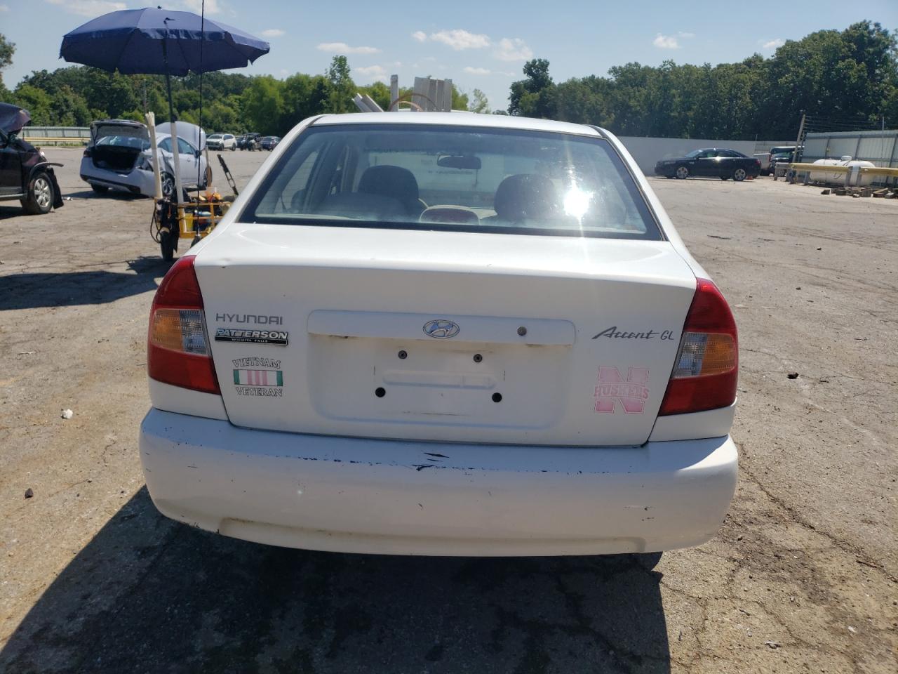 2002 Hyundai Accent Gl VIN: KMHCG45C12U343720 Lot: 63329455