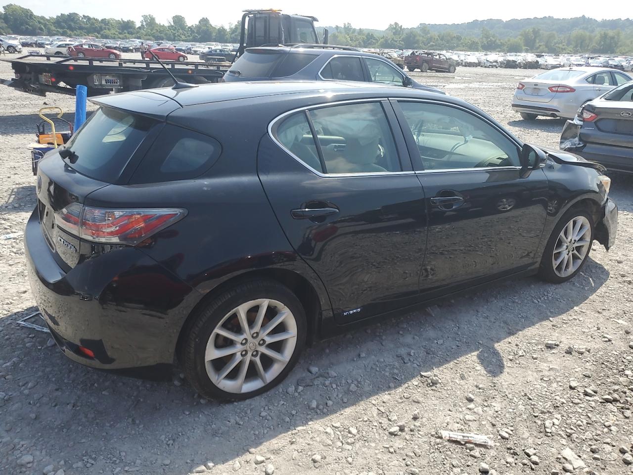 2011 Lexus Ct 200 black hatchback hybrid JTHKD5BH5B2012616 photo #4