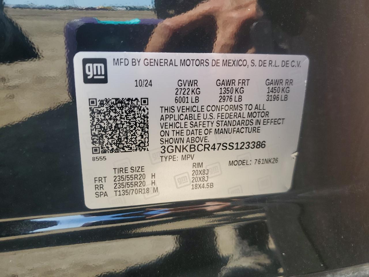 3gnkbcr47ss123386 3GNKBCR47SS123386 2025 Chevrolet Blazer 2Lt