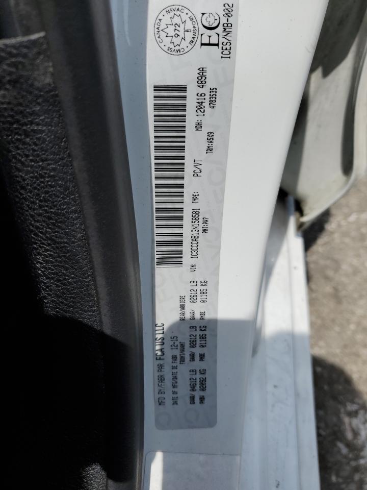 2016 Chrysler 200 Limited VIN: 1C3CCCAB1GN158581 Lot: 65686465