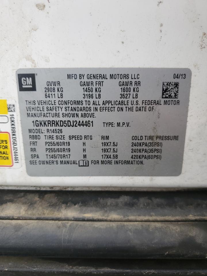 2013 GMC Acadia Slt-1 VIN: 1GKKRRKD5DJ244461 Lot: 63415465