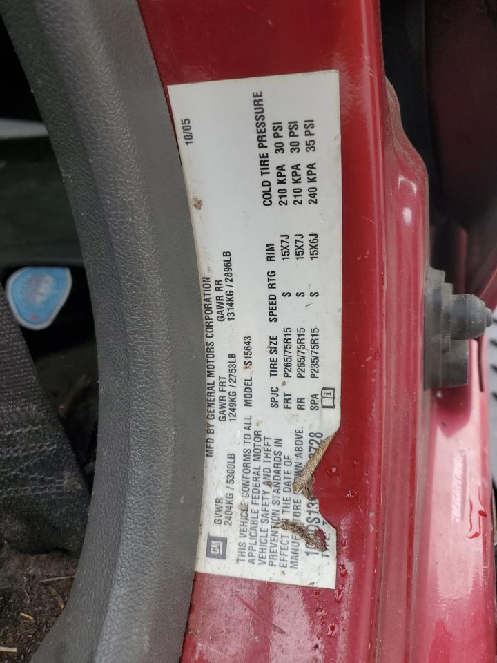 2006 Chevrolet Colorado VIN: 1GCDS136668188728 Lot: 64355705