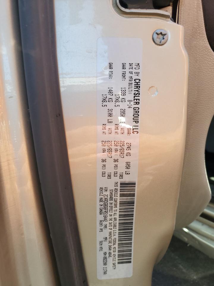 2015 Dodge Grand Caravan Se VIN: 2C4RDGBG6FR516442 Lot: 66903315