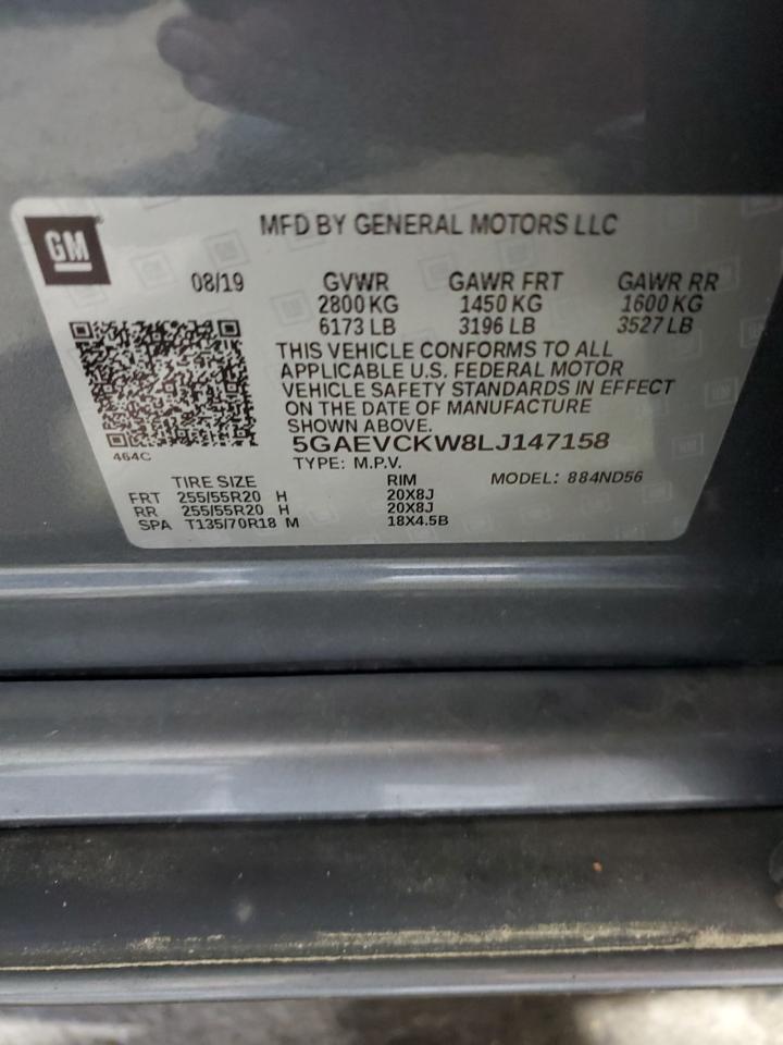 2020 Buick Enclave Avenir VIN: 5GAEVCKW8LJ147158 Lot: 65332245