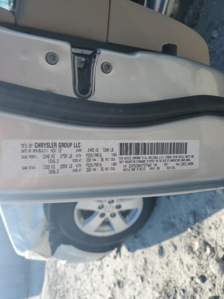 2013 Dodge Journey Se VIN: 3C4PDCAB4DT577465 Lot: 65201565