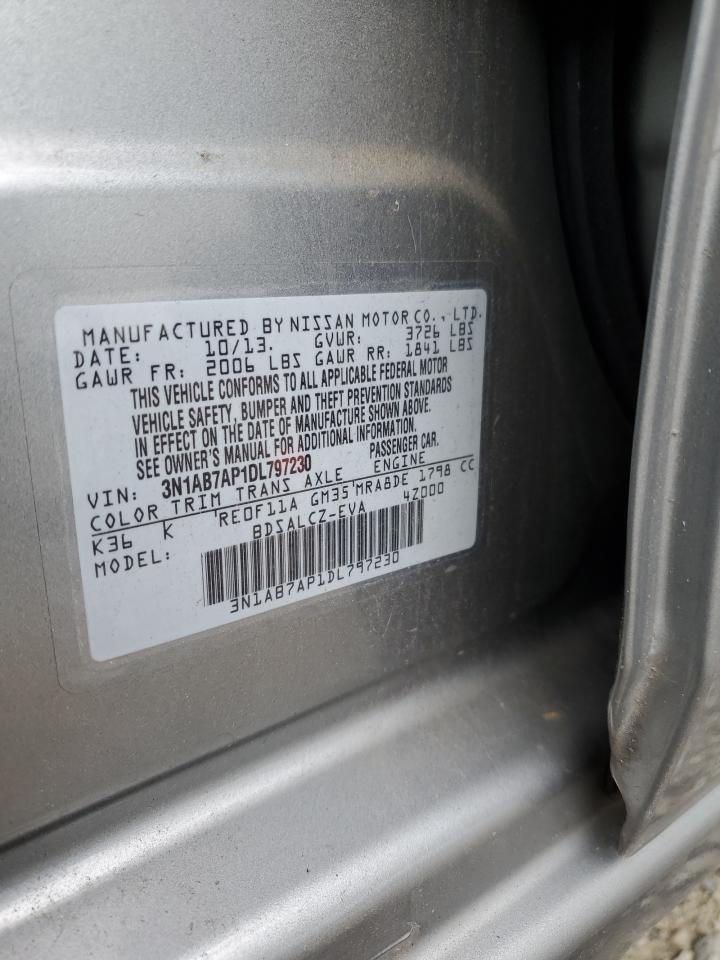 3n1ab7ap1dl797230 3N1AB7AP1DL797230 2013 Nissan Sentra S