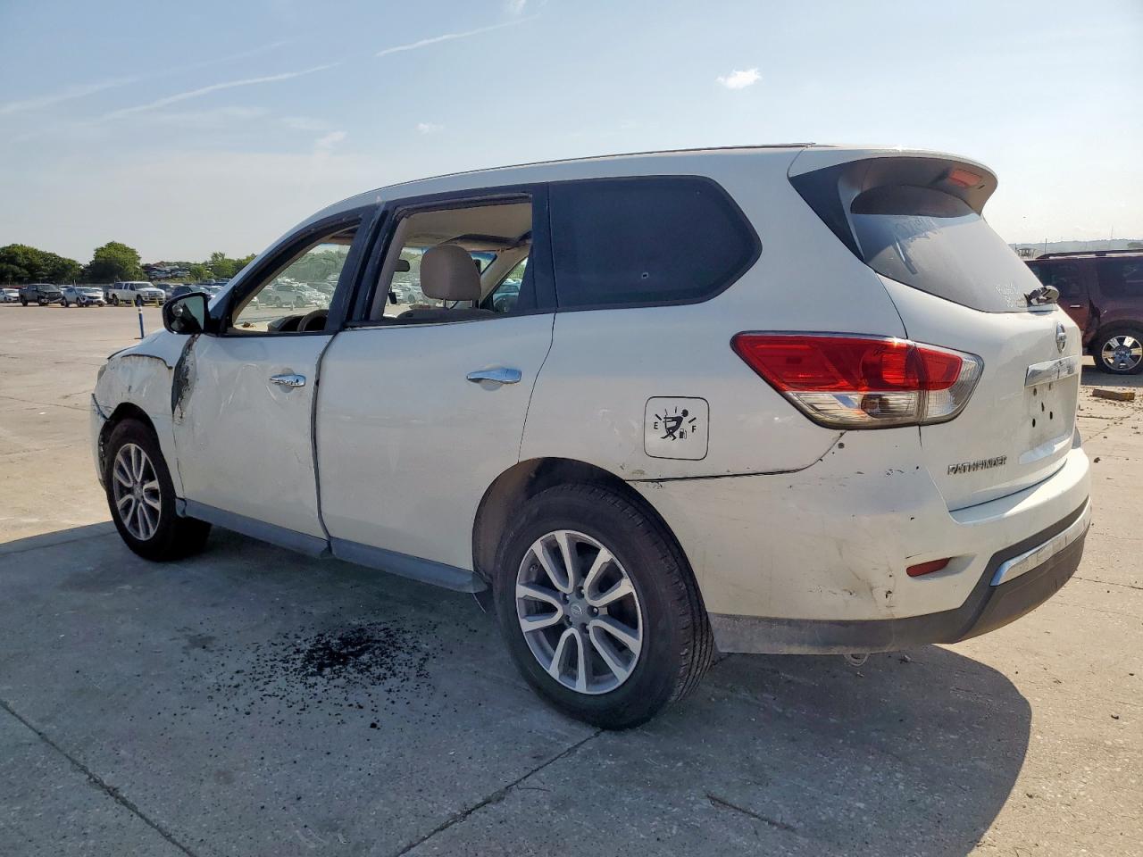 2014 Nissan Pathfinder S white null gas 5N1AR2MM9EC651499 photo #3