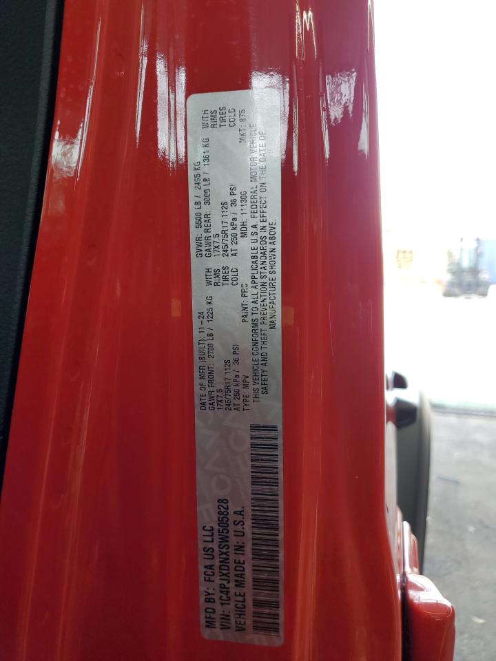 2025 Jeep Wrangler Sport VIN: 1C4PJXDNXSW505828 Lot: 64052395