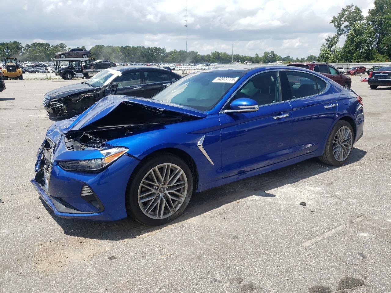 2021 Genesis G70 Elite blue null gas KMTG34LA5MU072927 photo #1