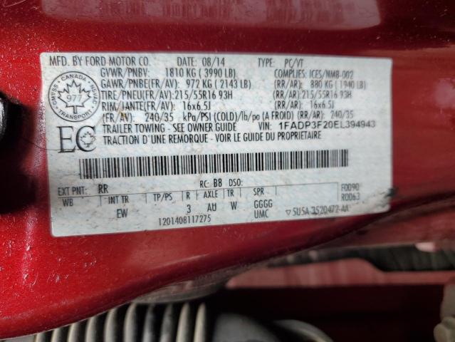 2014 FORD FOCUS SE  