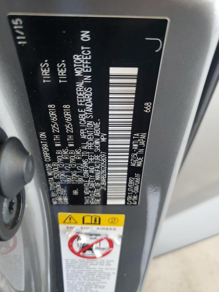 2016 Lexus Nx 200T Base VIN: JTJBARBZ8G2058097 Lot: 63003825