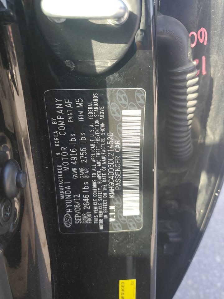 2013 Hyundai Genesis 3.8L VIN: KMHGC4DD3DU214520 Lot: 64230275