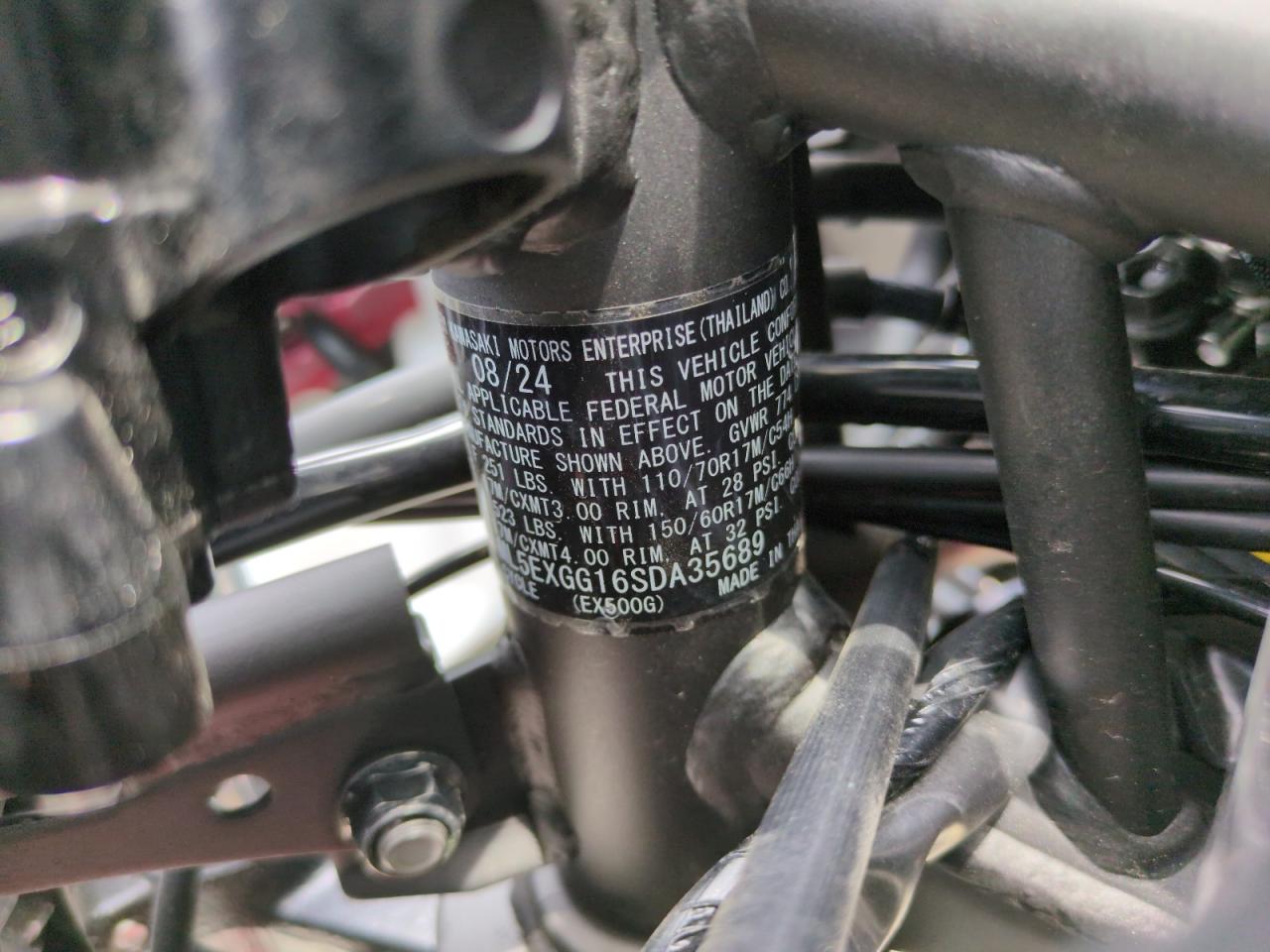 ml5exgg16sda35689 ML5EXGG16SDA35689 2025 Kawasaki Ex500