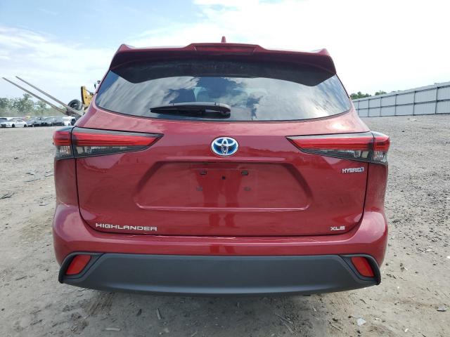  TOYOTA HIGHLANDER 2022 Czerwony