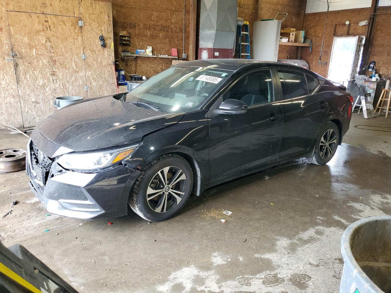 2020 Nissan Sentra Sv black null gas 3N1AB8CV2LY291554 photo #1