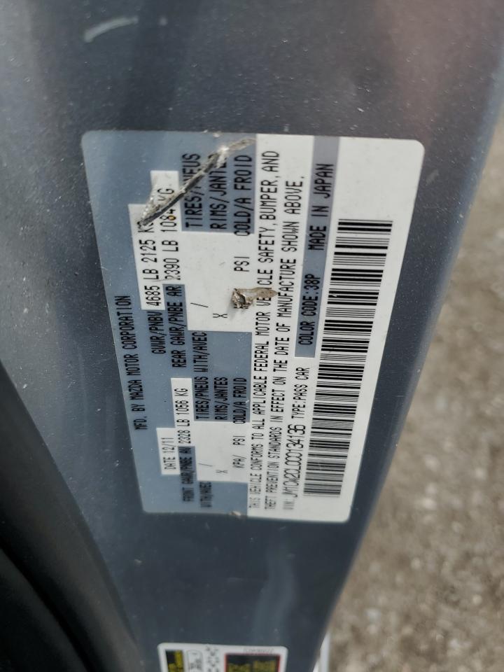 2012 Mazda 5 VIN: JM1CW2CL0C0134136 Lot: 65427675