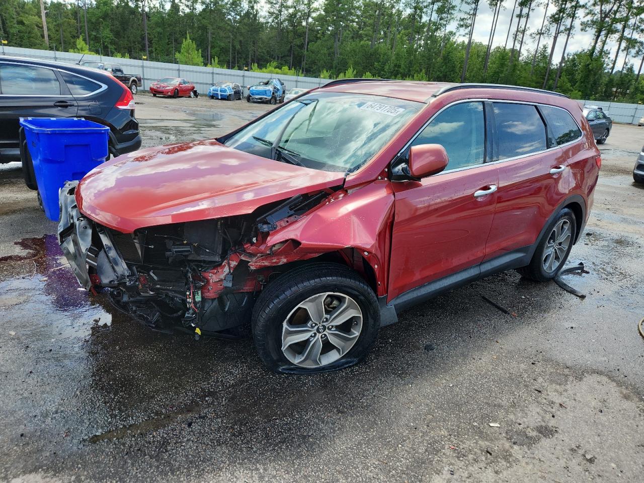 2016 Hyundai Santa Fe Se VIN: KM8SM4HF1GU133720 Lot: 64791705