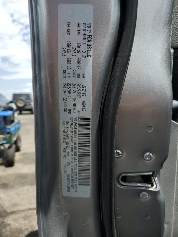 2017 Jeep Compass Latitude VIN: 3C4NJDBB0HT616661 Lot: 64749195