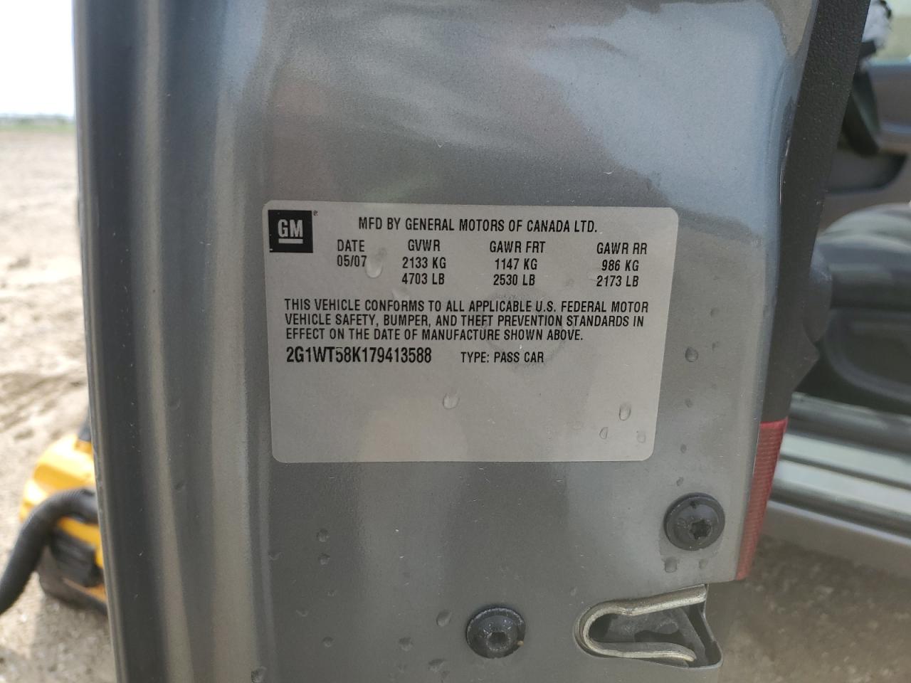 2007 Chevrolet Impala Lt VIN: 2G1WT58K179413588 Lot: 66712005