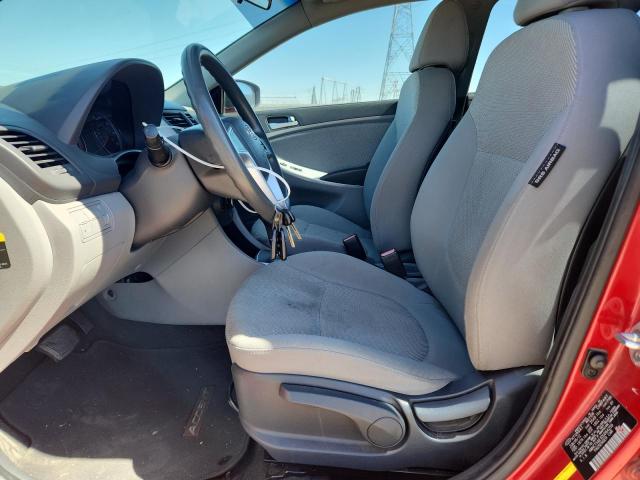  HYUNDAI ACCENT 2013 Красный