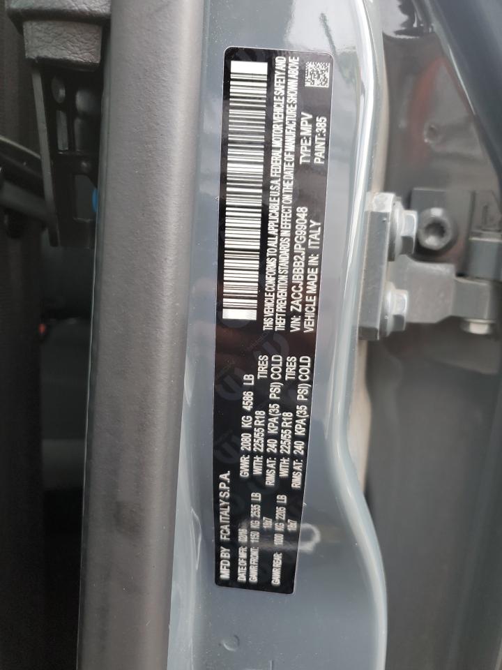 2018 Jeep Renegade Latitude VIN: ZACCJBBB2JPG99048 Lot: 65130765