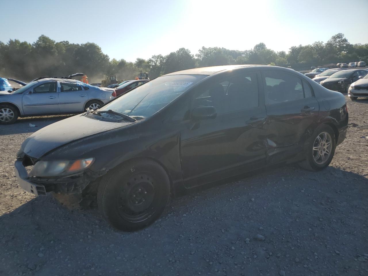 2010 Honda Civic Lx black sedan gas 2HGFA1F56AH311110 photo #1