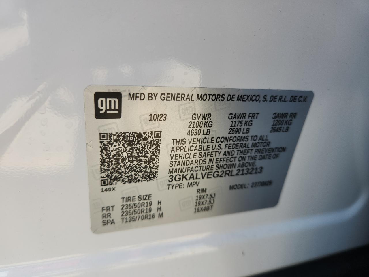 2024 GMC Terrain Slt VIN: 3GKALVEG2RL213213 Lot: 65544155