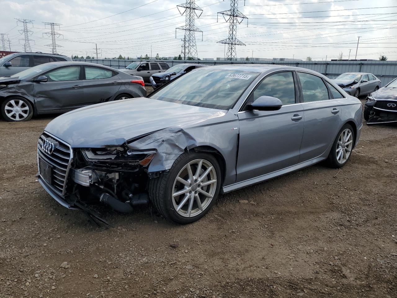 2017 Audi A6 Premium Plus silver null gas WAUG8AFCXHN089523 photo #1