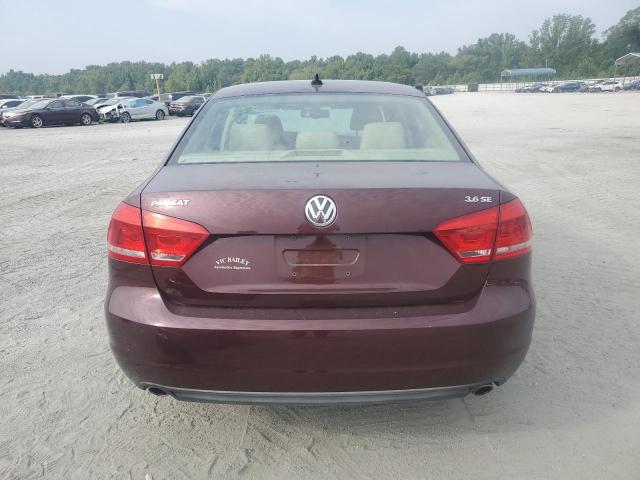 Sedans VOLKSWAGEN PASSAT 2013 Burgundy