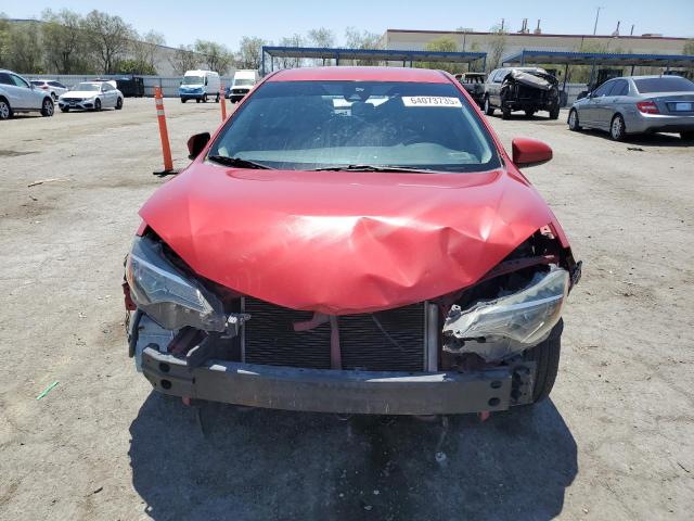  TOYOTA COROLLA 2018 Czerwony