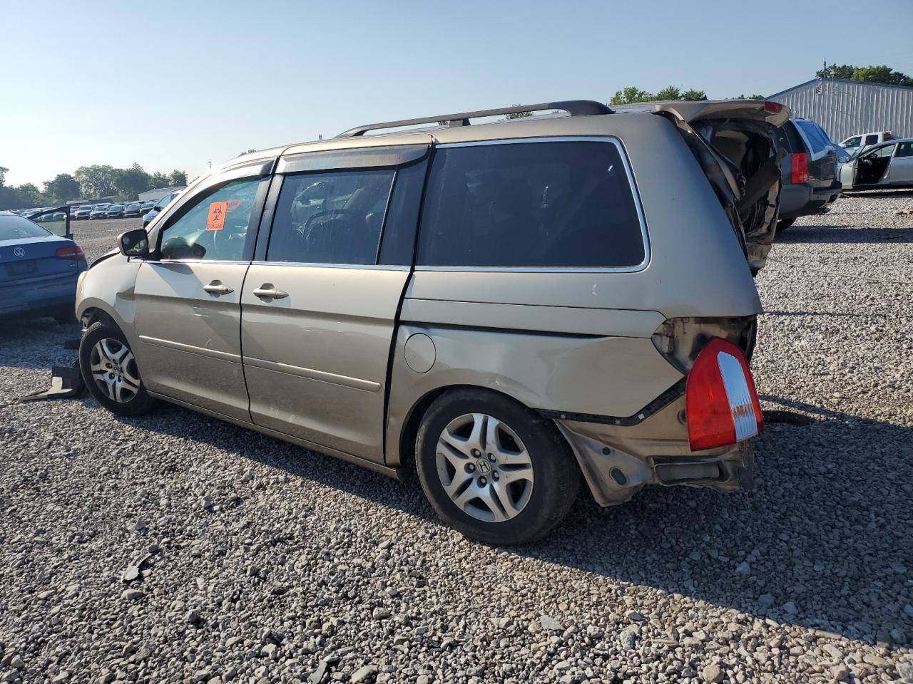 2005 Honda Odyssey Ex gold null gas 5FNRL38495B403331 photo #3