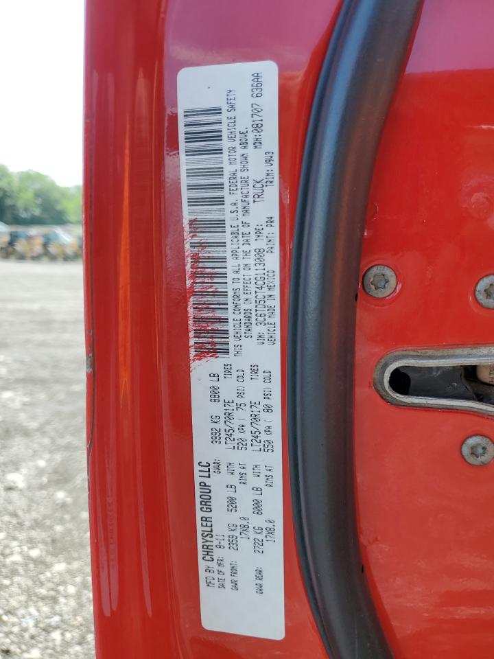 2012 Dodge Ram 2500 St VIN: 3C6TD5CT4CG113008 Lot: 63749555