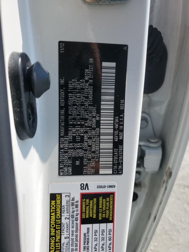 2013 Toyota Venza Le VIN: 4T3ZA3BBXDU071468 Lot: 63492645