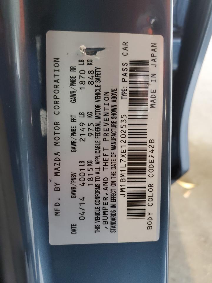 2014 Mazda 3 Touring VIN: JM1BM1L7XE1202535 Lot: 64273235