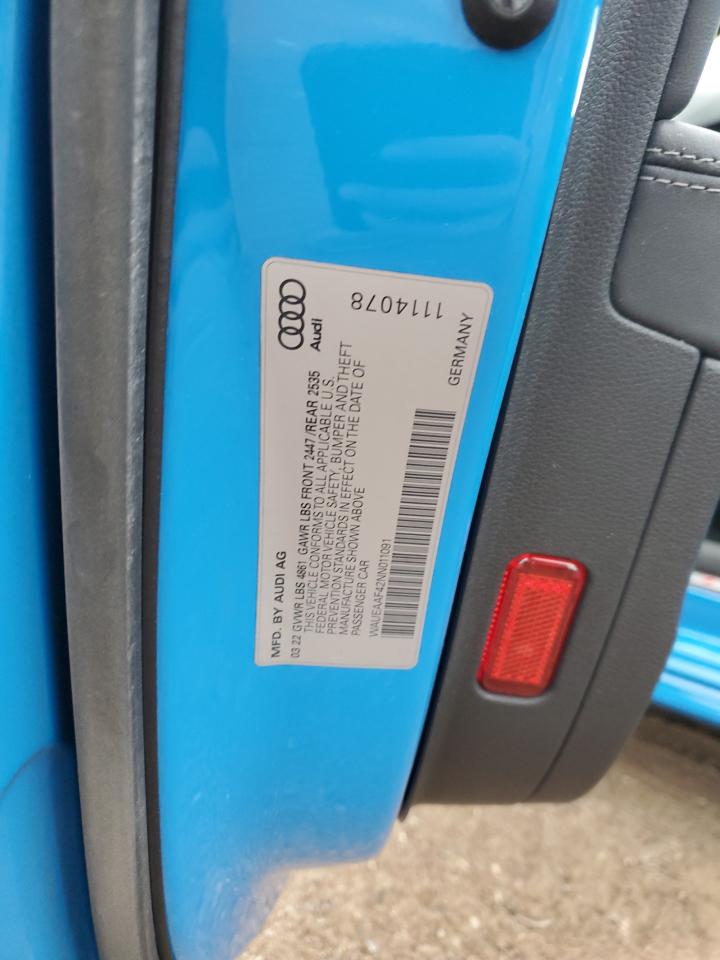2022 Audi A4 Premium Plus 45 VIN: WAUEAAF42NN011091 Lot: 63799765
