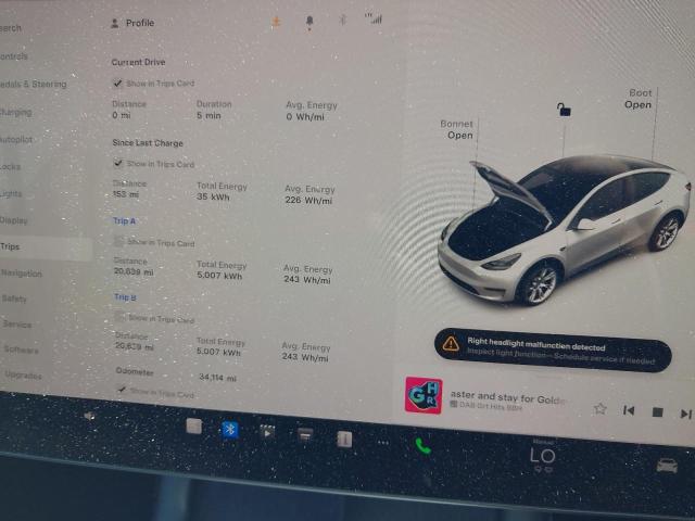 2022 TESL MODEL Y LO