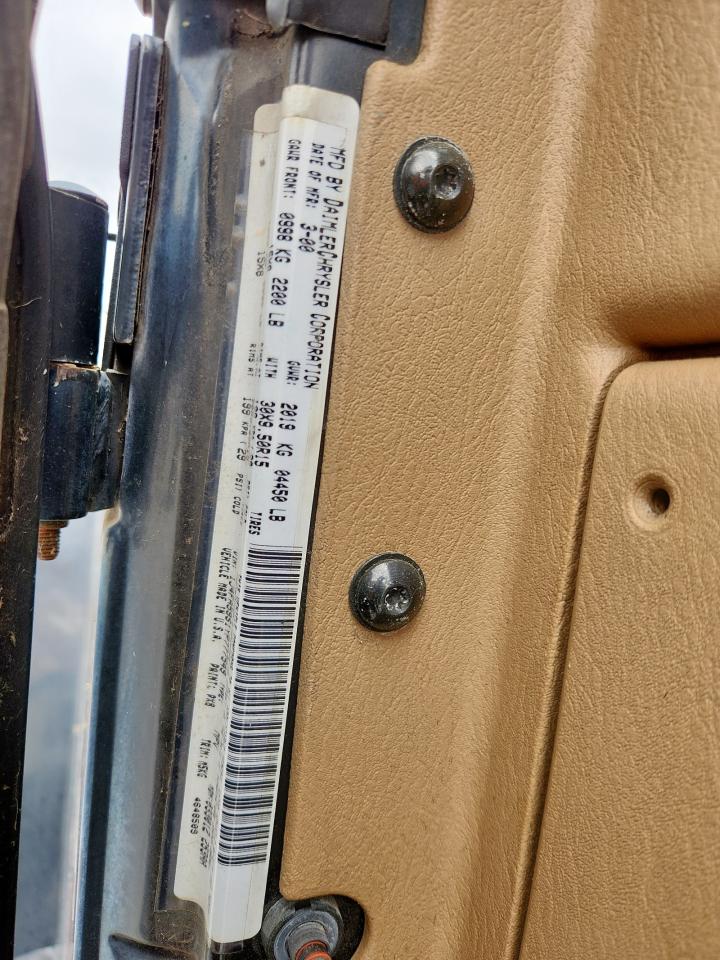 2000 Jeep Wrangler / Tj Sahara VIN: 1J4FA59S1YP777549 Lot: 63622335