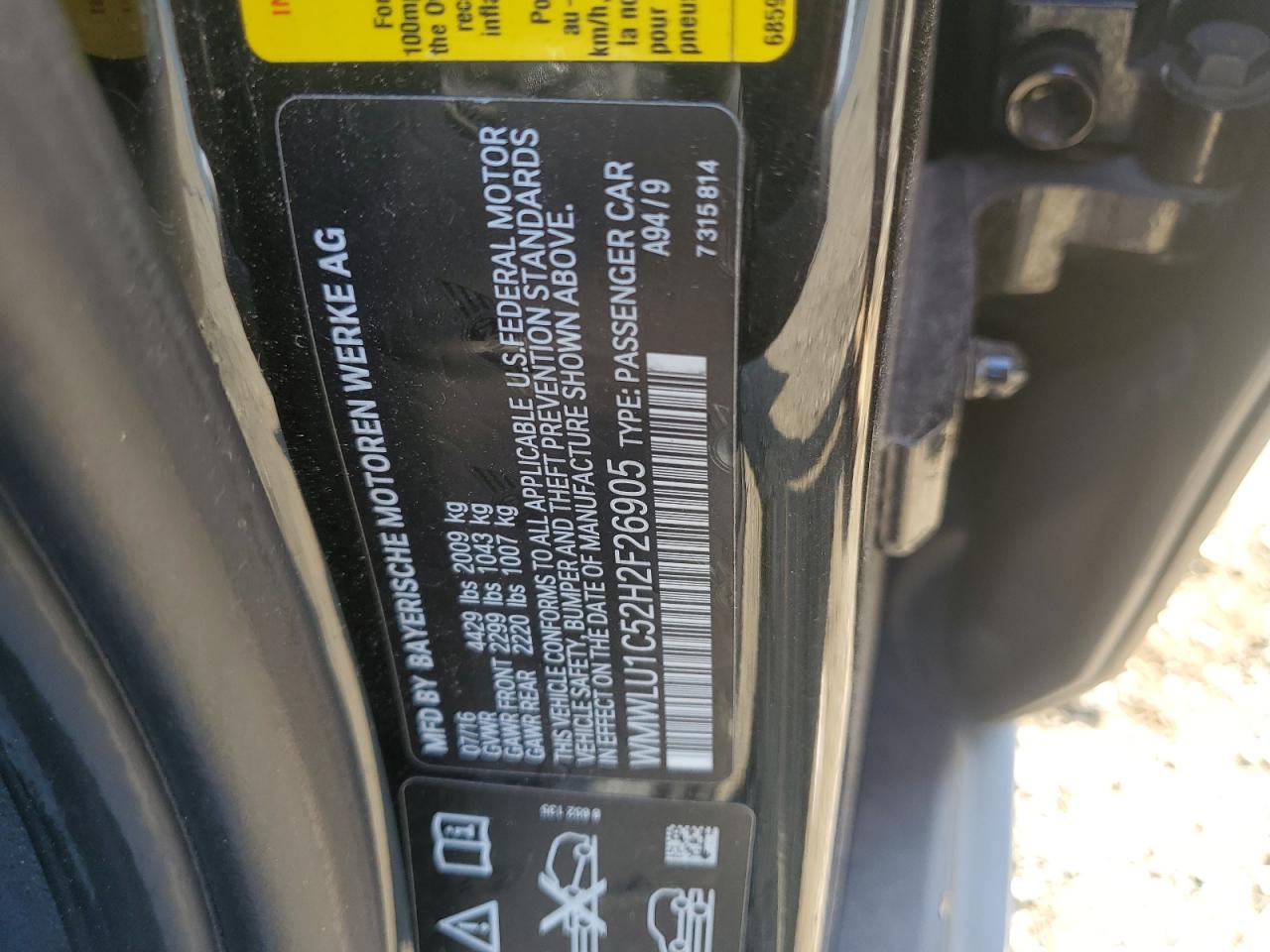 2017 Mini Cooper Clubman All4 VIN: WMWLU1C52H2F26905 Lot: 66278875