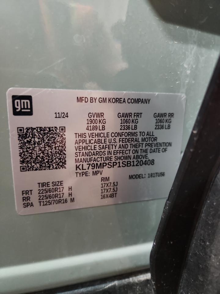 2025 Chevrolet Trailblazer Lt VIN: KL79MPSP1SB120408 Lot: 63303345