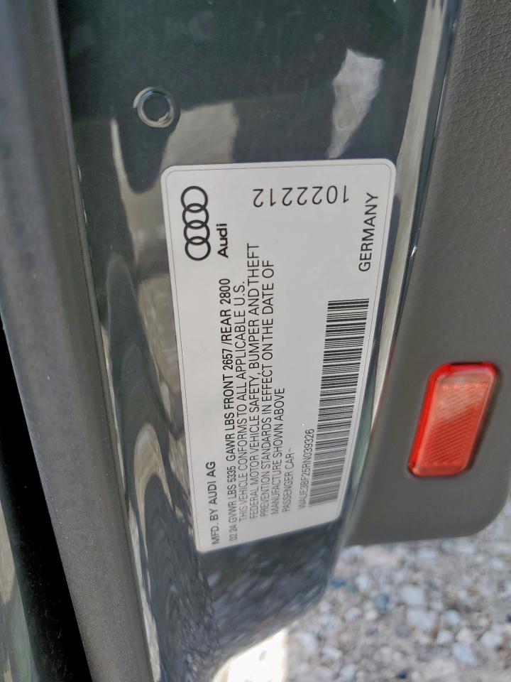 2024 Audi A6 Premium Plus VIN: WAUE3BF25RN039326 Lot: 63745995