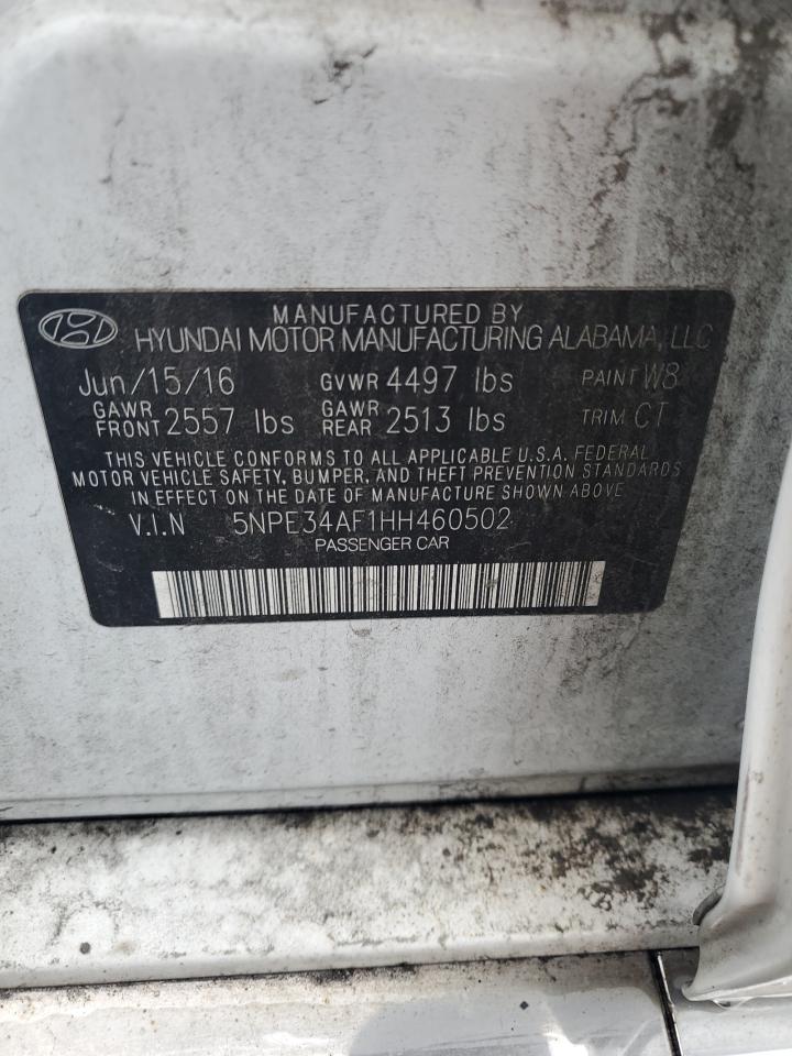 2017 Hyundai Sonata Sport VIN: 5NPE34AF1HH460502 Lot: 64859915