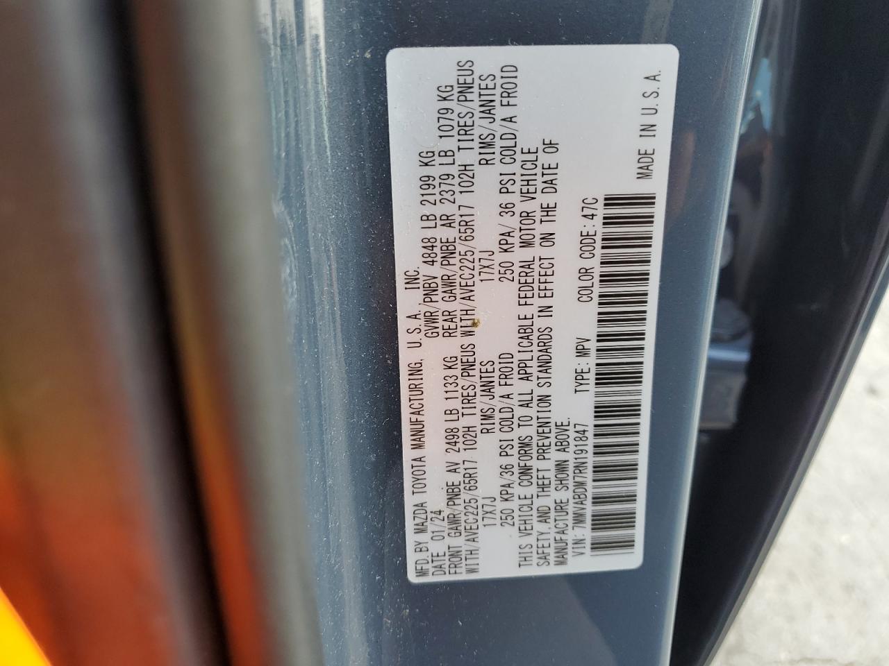 2024 Mazda Cx-50 Premium VIN: 7MMVABDM7RN191847 Lot: 65428645