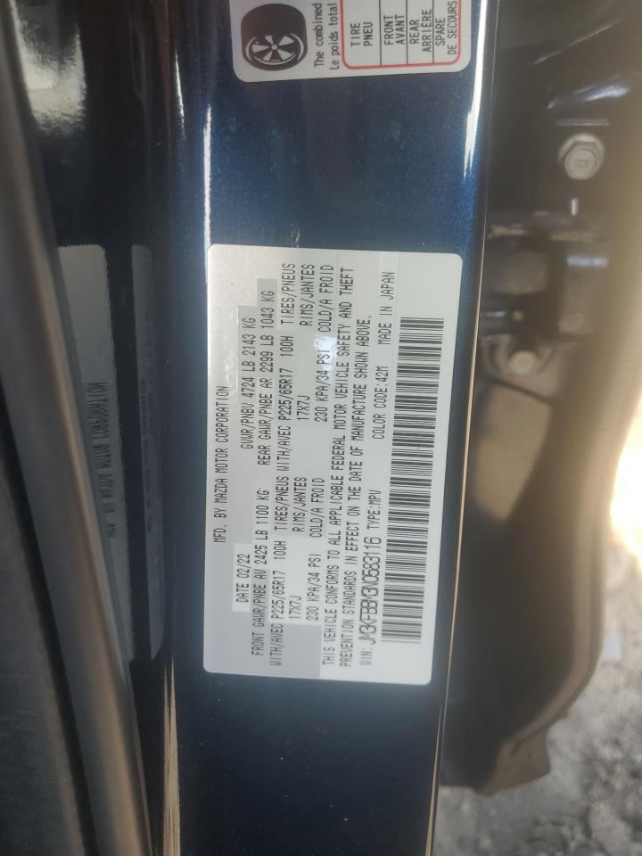 2022 Mazda Cx-5 Select VIN: JM3KFBBM3N0583116 Lot: 65012095