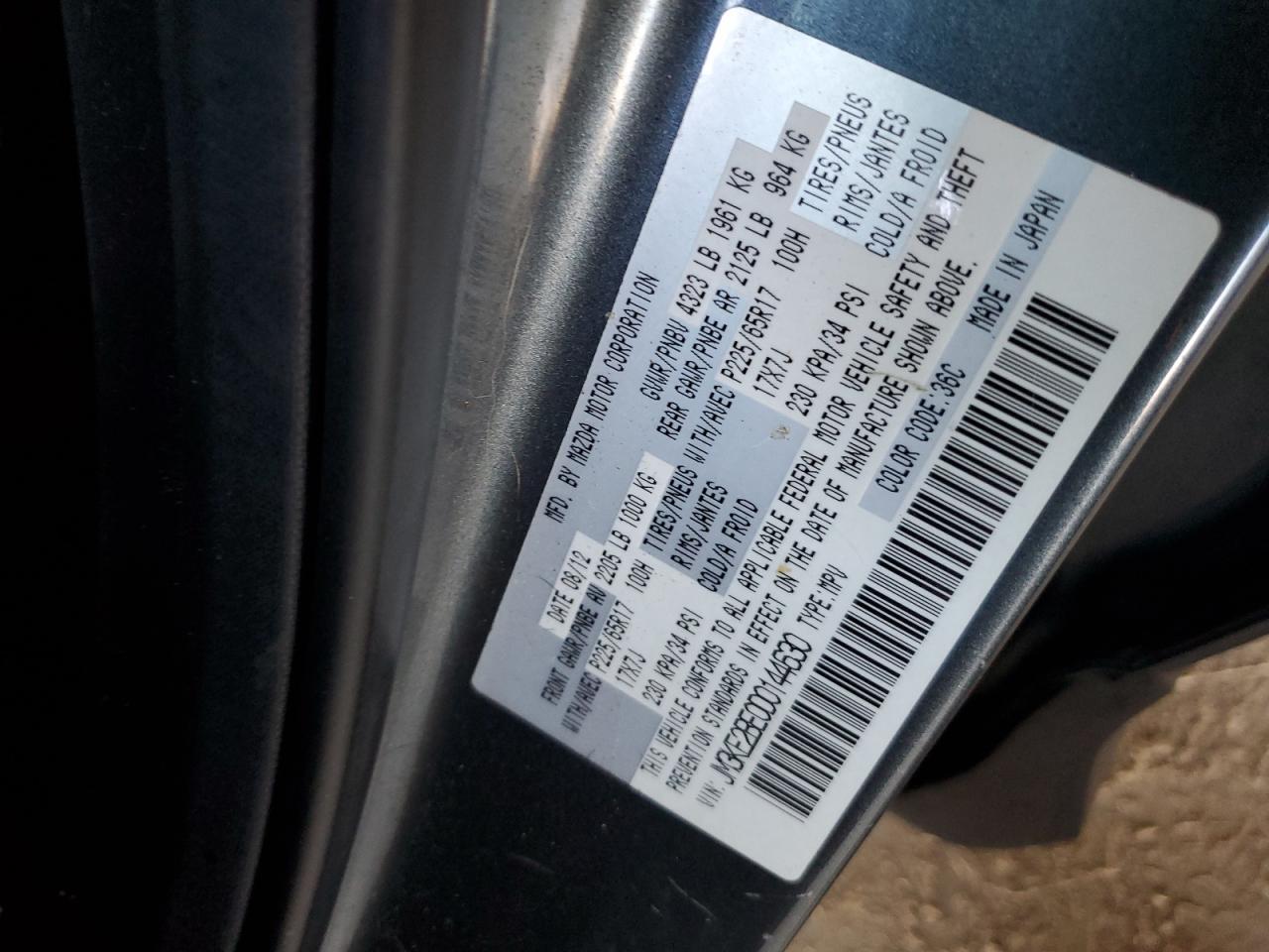 2013 Mazda Cx-5 Sport VIN: JM3KE2BE0D0144630 Lot: 64690215