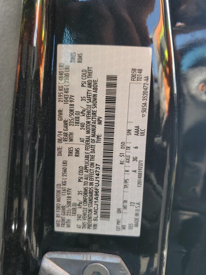 5lmcj1a96fuj14737 5LMCJ1A96FUJ14737 2015 Lincoln Mkc