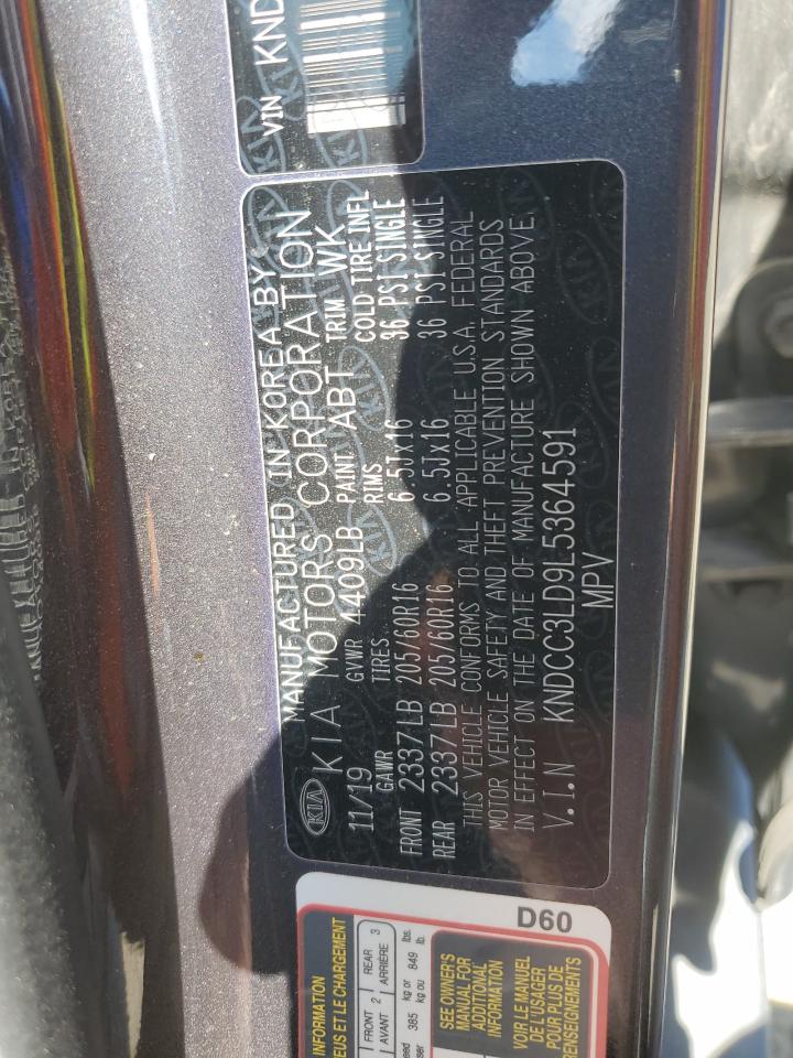 2020 Kia Niro Ex Premium VIN: KNDCC3LD9L5364591 Lot: 64864245
