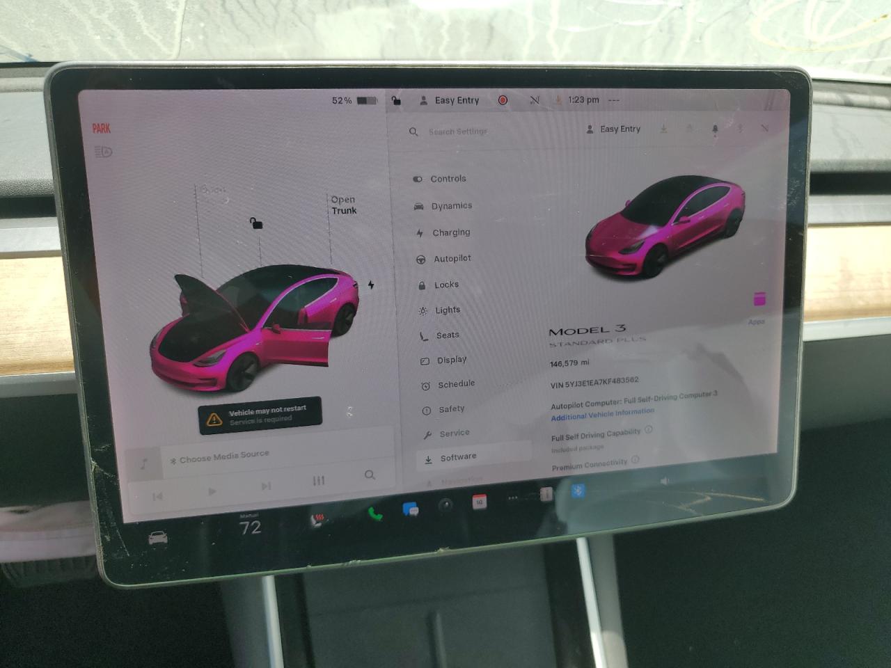 2019 Tesla Model 3 VIN: 5YJ3E1EA7KF483562 Lot: 57085025