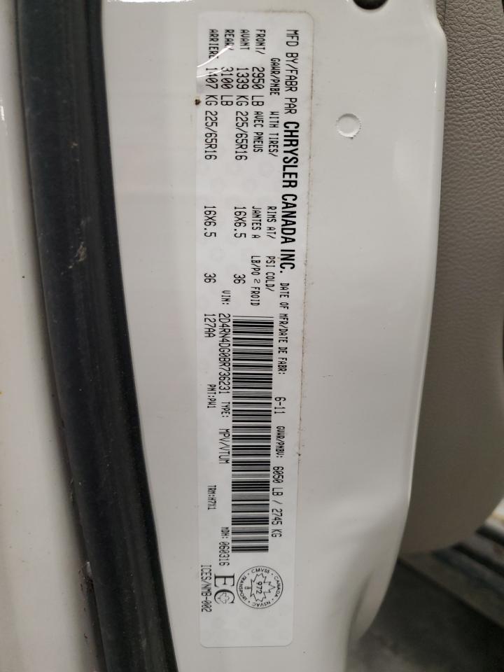 2011 Dodge Grand Caravan Express VIN: 2D4RN4DG0BR736231 Lot: 64729145