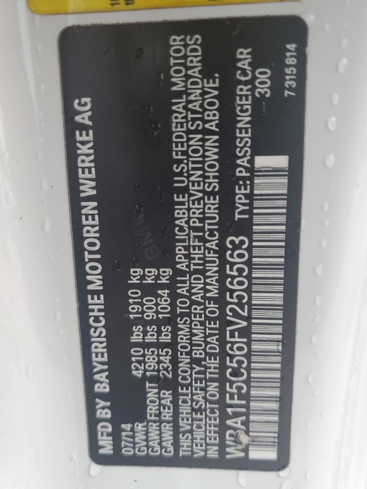 2015 BMW 228 I VIN: WBA1F5C56FV256563 Lot: 64632235