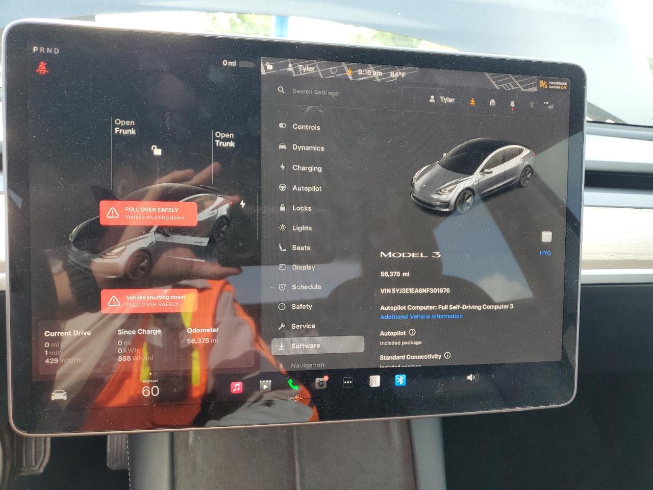 2022 Tesla Model 3 VIN: 5YJ3E1EA6NF301676 Lot: 64578425